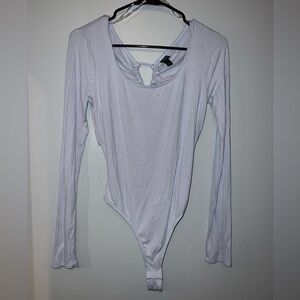 Wild Fable Long Sleeve Backless Bodysuit
